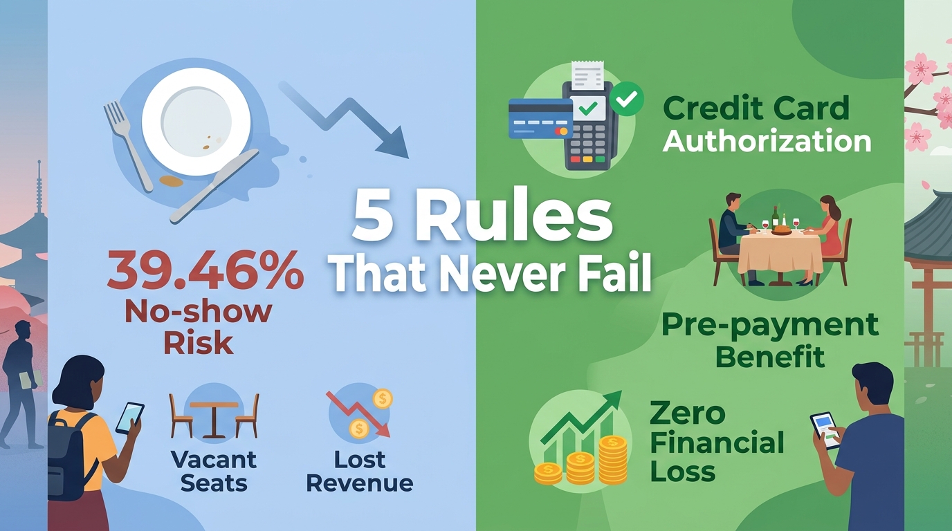 Which restaurant international booking management systems effectively prevent no-shows?