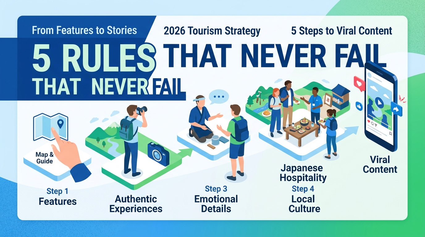 What micro-storytelling steps transform local assets into viral tourism destinations?