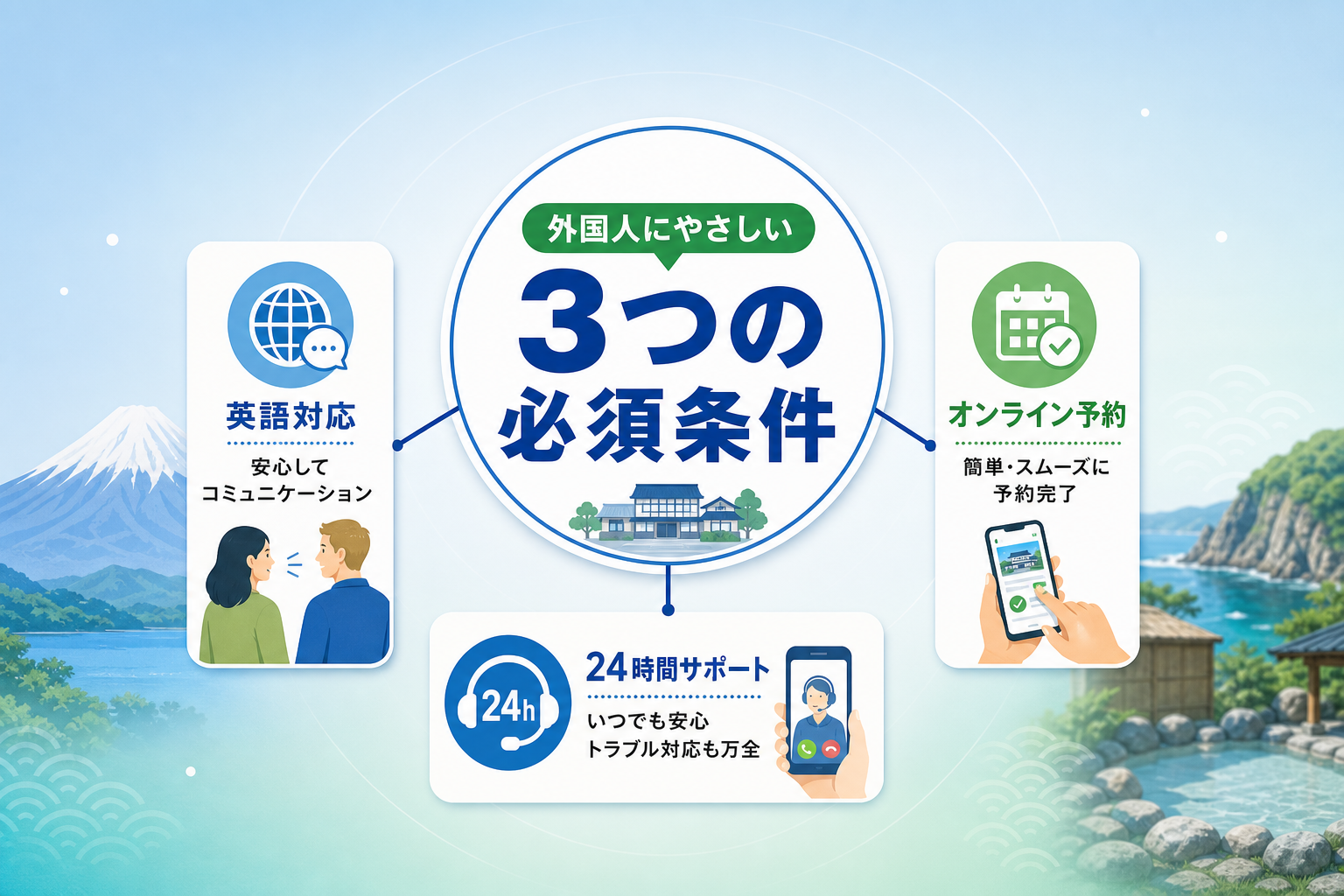 What essential features should you look for in foreigner-friendly Izu accommodation?