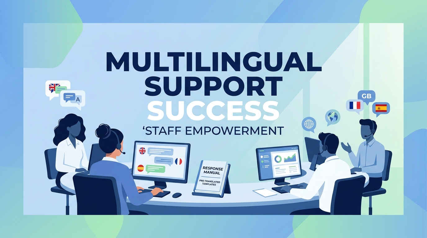 How can staff effectively manage multilingual customer support after going live?