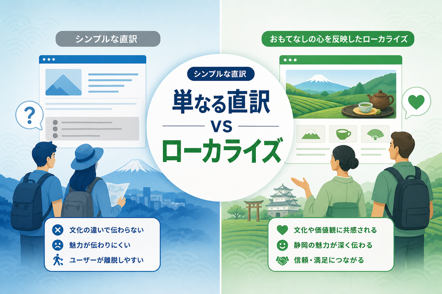 Why is cultural localization more effective than simple translation for Shizuoka brands?