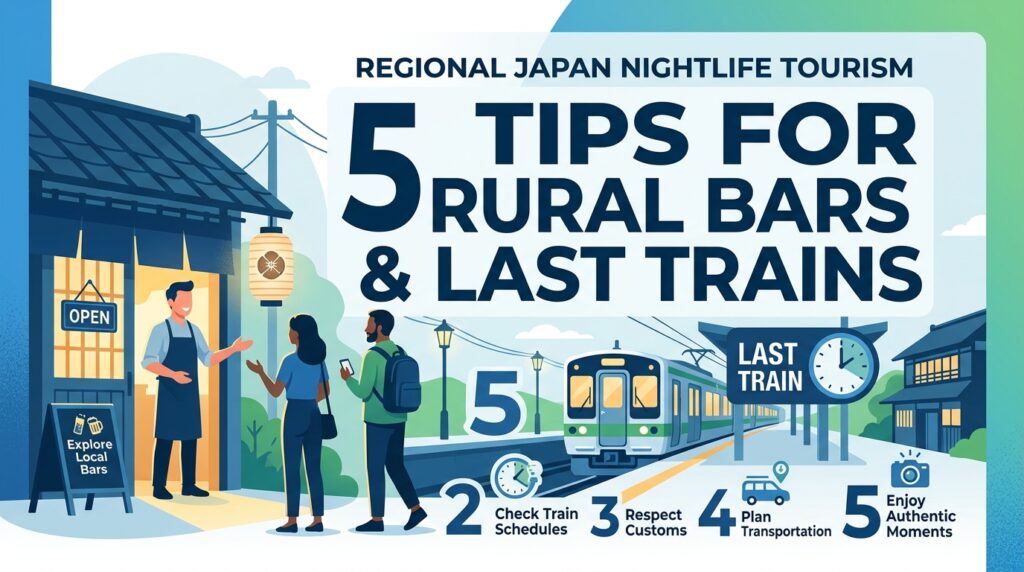 Regional Japan Nightlife Tourism: 5 Tips for Rural Bars & Last Trains