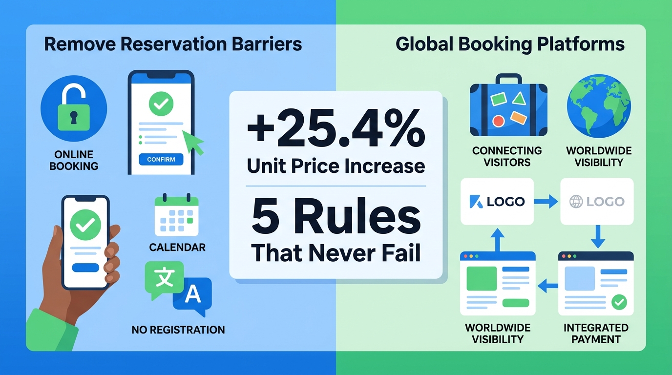 What are the essential digital reservation and payment tools for inbound success?